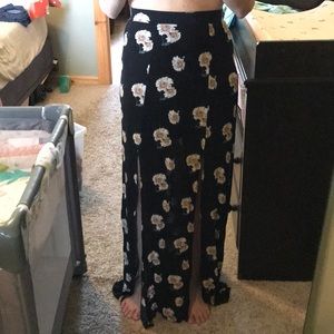 Forever 21 Sunflower maxi skirt